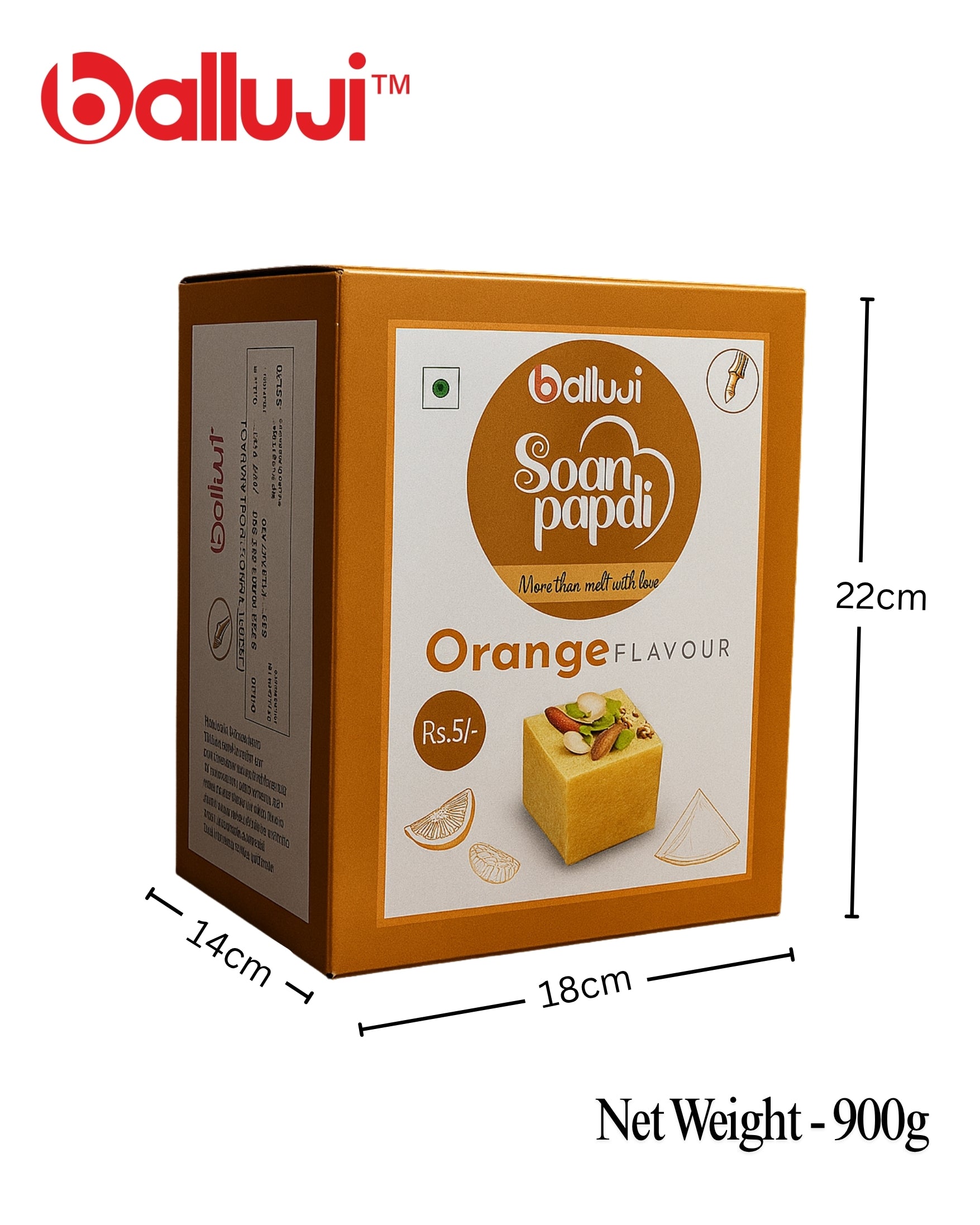 Orange Soan Papdi – A Zesty Twist on Mithai