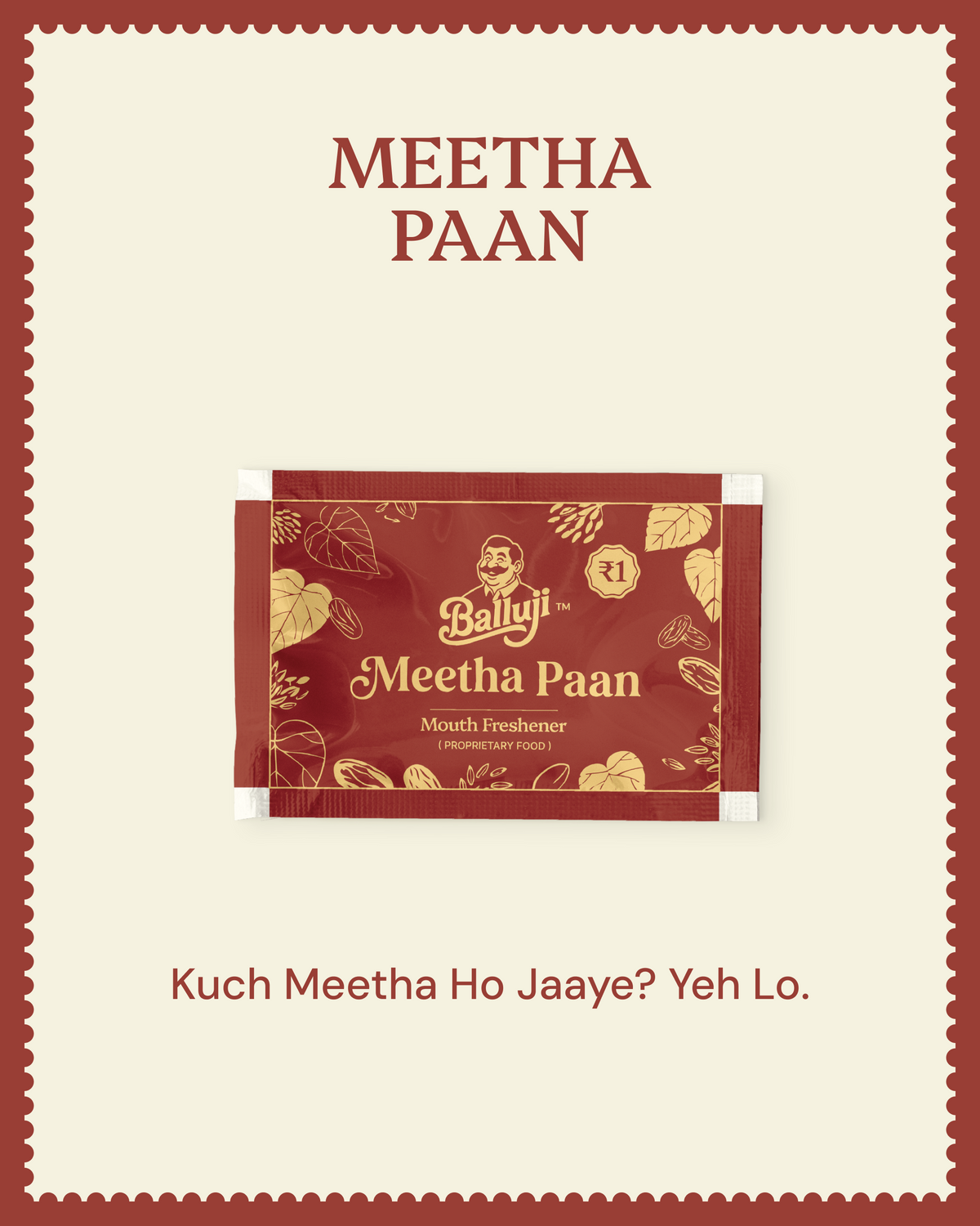 Meetha Pan Mouth Freshener | Pack of 3 | 50 Sachets Pack each