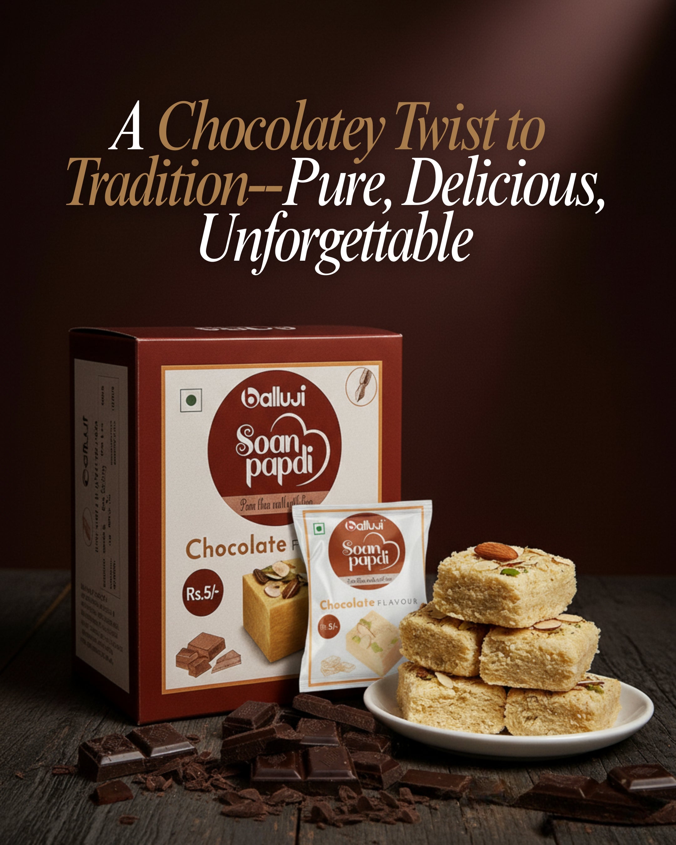 Chocolate Soan Papdi – Tradition Meets Indulgence